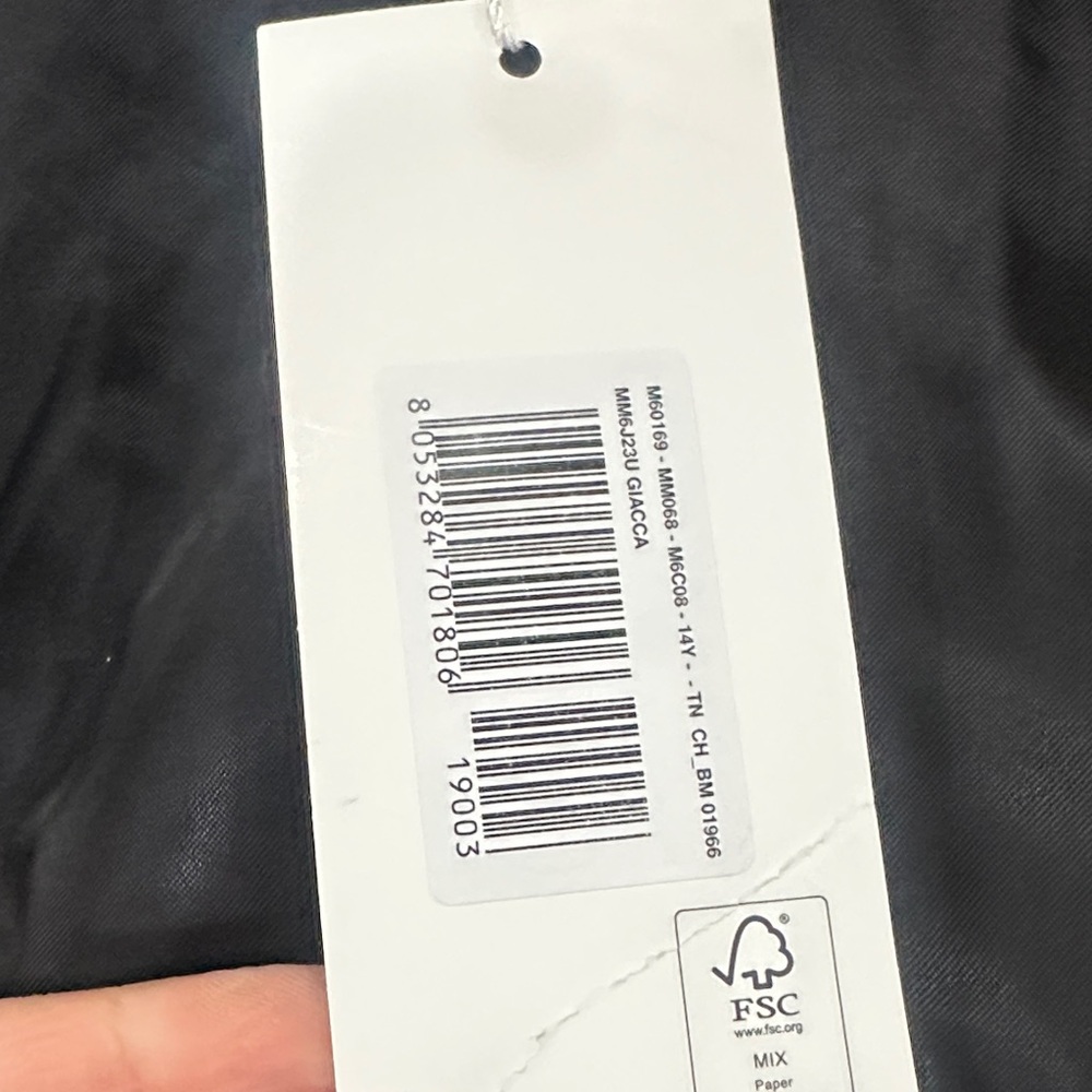 Maison Martin Margiela Blue and Black Kids Jean Jacket - Picture 4 of 5